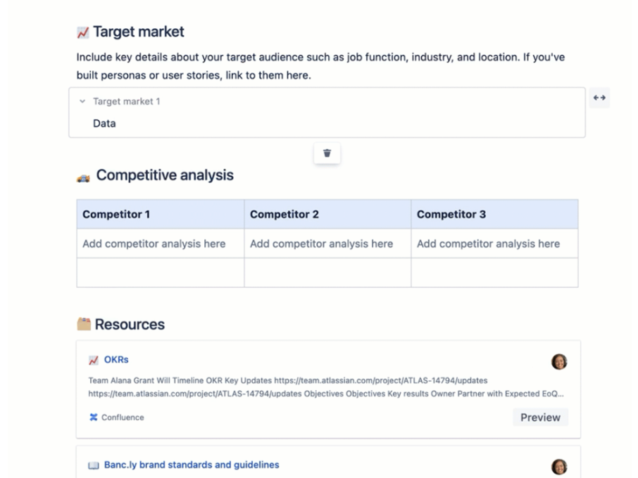 A screenshot showing the expand macro on Confluence.